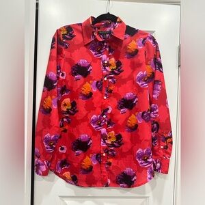 Banana Republic Floral Long Sleeve Button Down